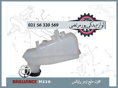 مخزن مايع ترمز برلیانس H220